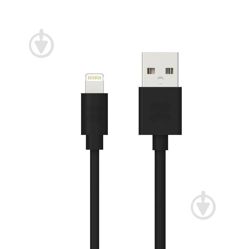 Кабель Promate LinkMate-LT Lightning-USB 1,2 м черный (linkmate-lt.black) - фото 1