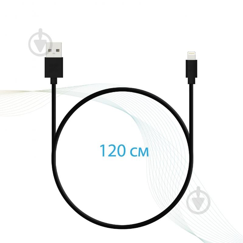Кабель Promate LinkMate-LT Lightning-USB 1,2 м черный (linkmate-lt.black) - фото 7