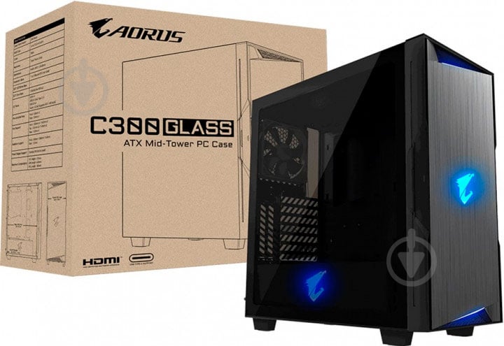 Корпус Gigabyte Aorus C300 Glass - фото 11