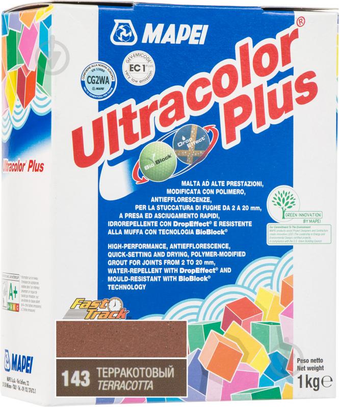 Фуга Mapei Ultracolor Plus 143 1 кг теракот - фото 1