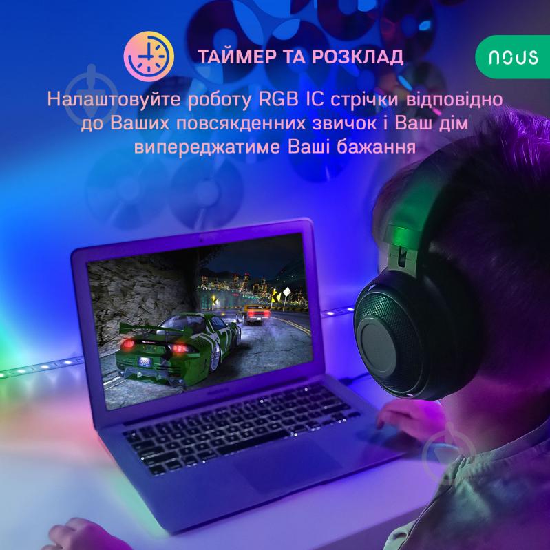 Стрічка світлодіодна Nous F4 5 м RGBIC - фото 7