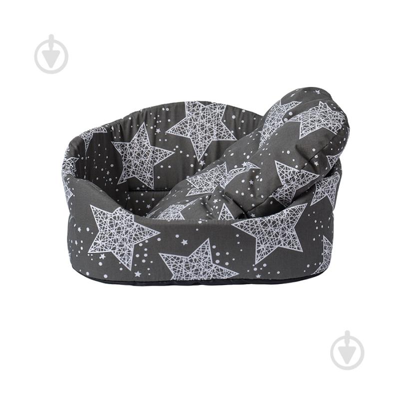 Лежак 10 центів для Джека Типи белые звезды на сером фоне №2 - фото 3