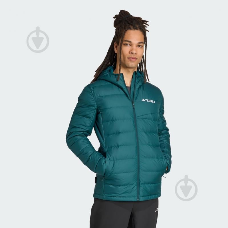 Пуховик чоловічий зимовий Adidas Mt Down Ho J JZ9970 р.3XL зелений - фото 3 Пуховик чоловічий зимовий Adidas Mt Down Ho J JZ9970 р.3XL зелений - фото 3