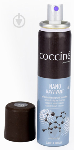 Спрей-фарба для замш/нубук RAVVIVANT NANO COCCINE чорний 100 мл - фото 1