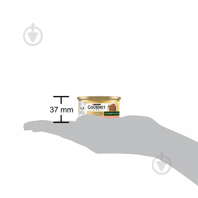 Консерва для котів Gourmet by Purina Gold Соковита насолода з лососем 24 шт. 85 г - фото 5
