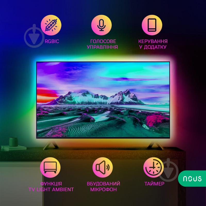 Стрічка світлодіодна Nous F9 2 м RGBIC Wi-Fi - фото 2