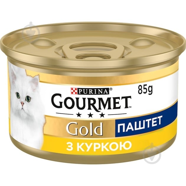 Консерва для котів Gourmet by Purina Gold паштет з куркою 24 шт. 85 г - фото 2