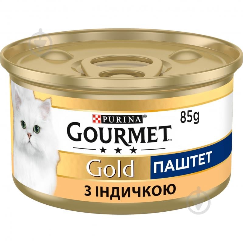 Консерва для котів Gourmet by Purina Gold паштет з індичкою 24 шт. 85 г - фото 2
