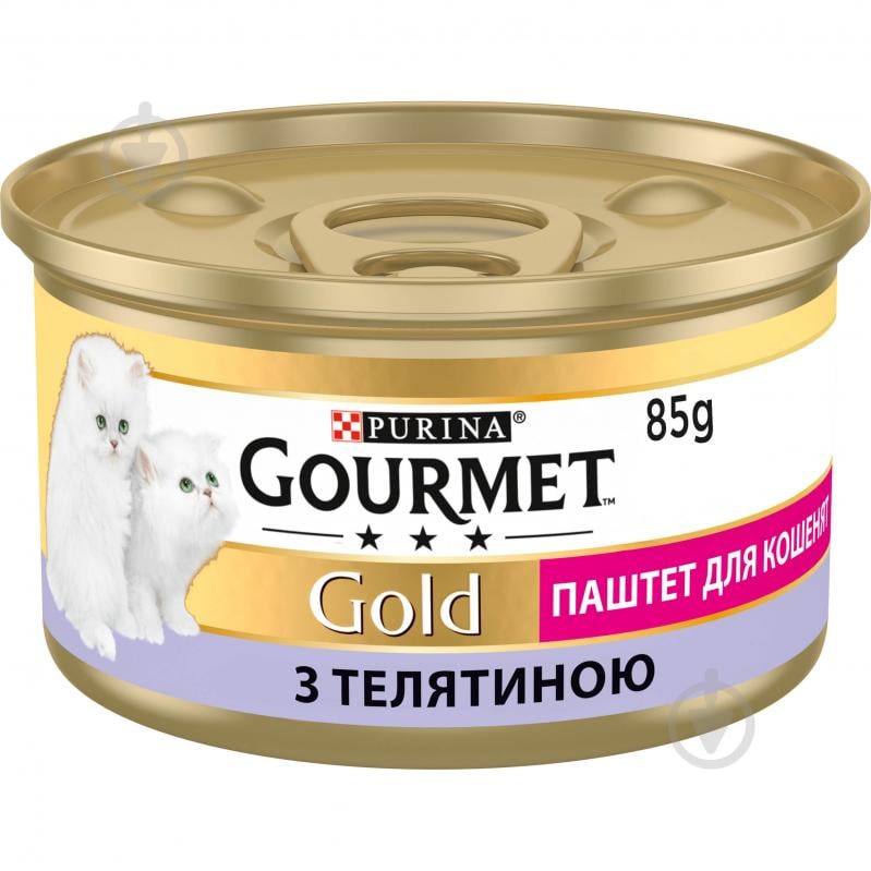 Консерва для кошенят Gourmet by Purina Gold паштет з телятиною 12 шт. 85 г - фото 2