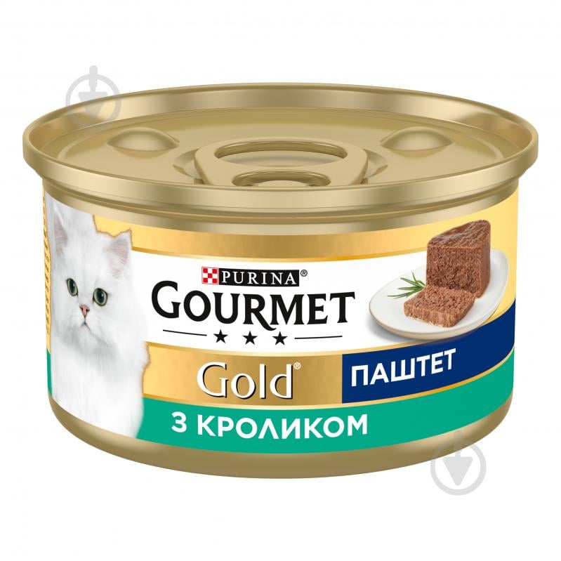Консерва для котів Gourmet by Purina Gold паштет з кроликом 24 шт. 85 г - фото 3