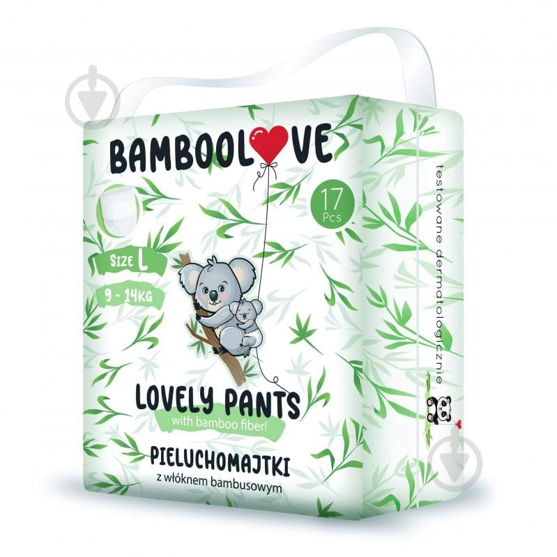 Подгузники-трусики BAMBOOLOVE Lovely Pants L 9-14 кг 17 шт. - фото 1