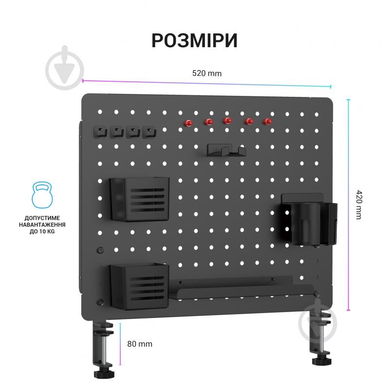 Полка-органайзер настольная OfficePro DO1090B Black - фото 8