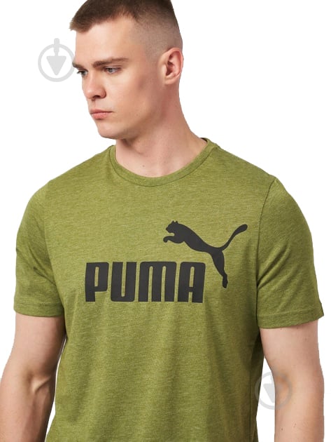 Футболка Puma ESS Heather Tee 58673633 р.3XL хакі - фото 3