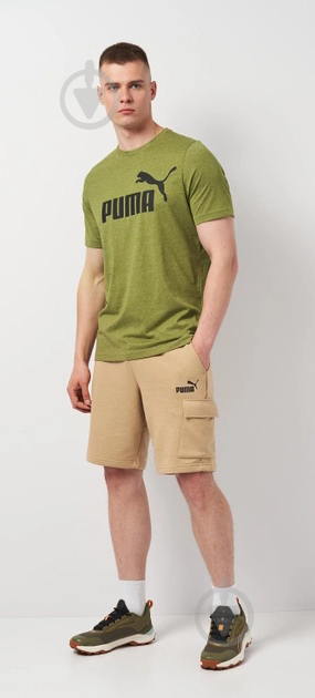 Футболка Puma ESS Heather Tee 58673633 р.3XL хакі - фото 4