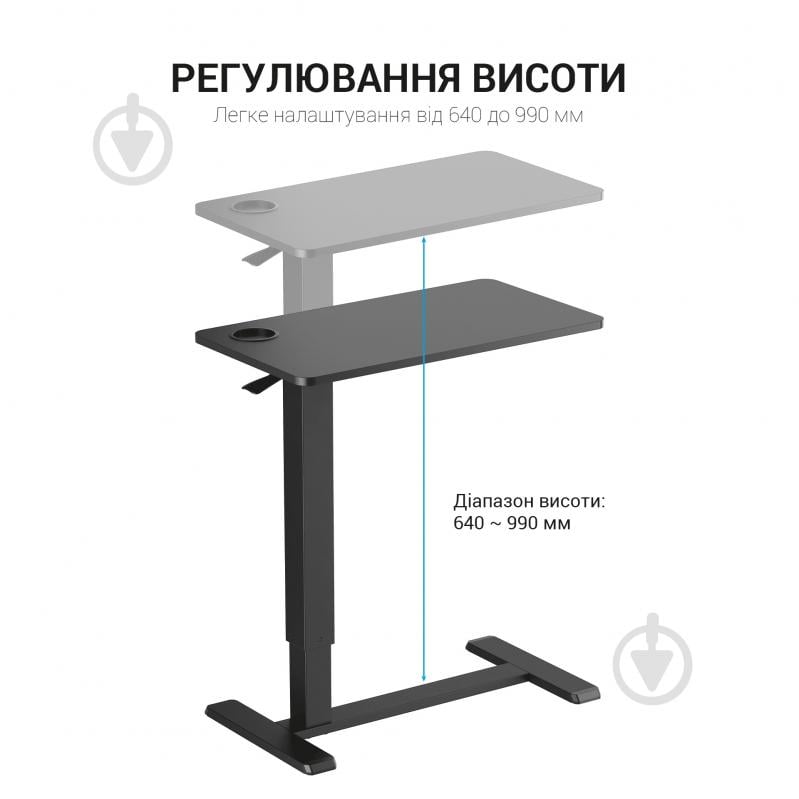 Стіл комп'ютерний OfficePro ODM366BK Black - фото 8