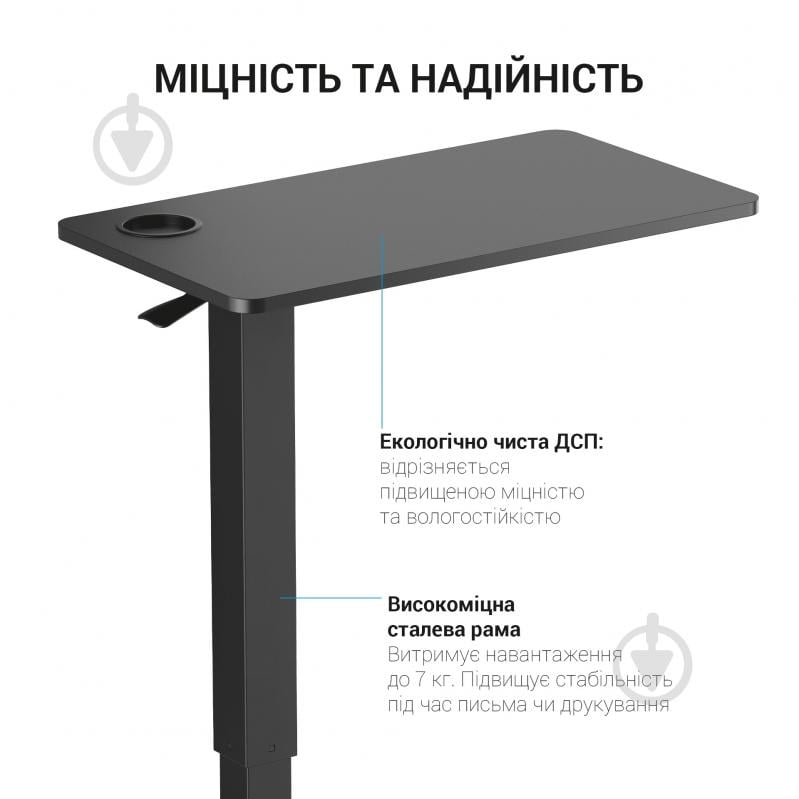 Стіл комп'ютерний OfficePro ODM366BK Black - фото 10