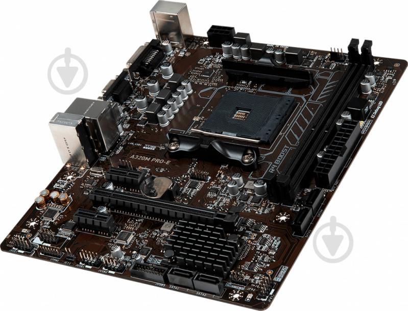 Материнская плата MSI A320M PRO-E (Socket AM4, AMD A320, mirco ATX) - фото 2