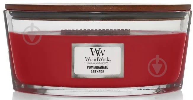 Свічка ароматична Woodwick Ellipse Pomegranate (Гранат) 453г - фото 1