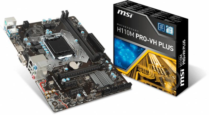 Материнская плата MSI H110M PRO-VH PLUS (Socket 1151, Intel H110, mirco ATX) - фото 5