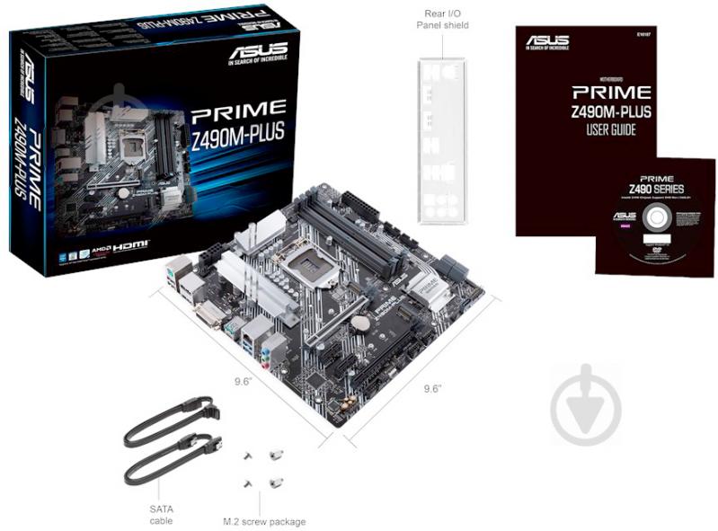 Материнська плата Asus PRIME Z490M-PLUS (Socket 1200, Intel Z490, mirco ATX) - фото 7