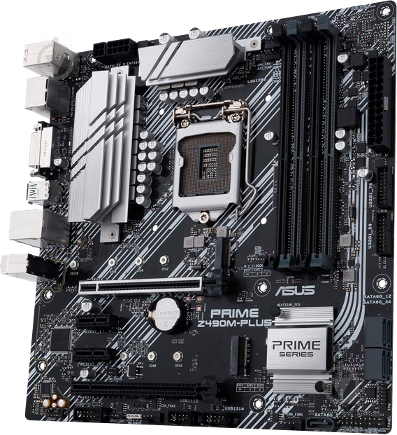 Материнська плата Asus PRIME Z490M-PLUS (Socket 1200, Intel Z490, mirco ATX) - фото 3