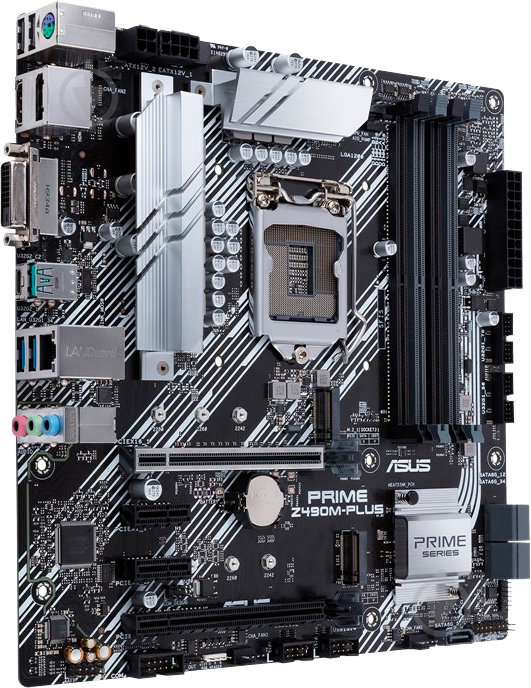 Материнська плата Asus PRIME Z490M-PLUS (Socket 1200, Intel Z490, mirco ATX) - фото 1