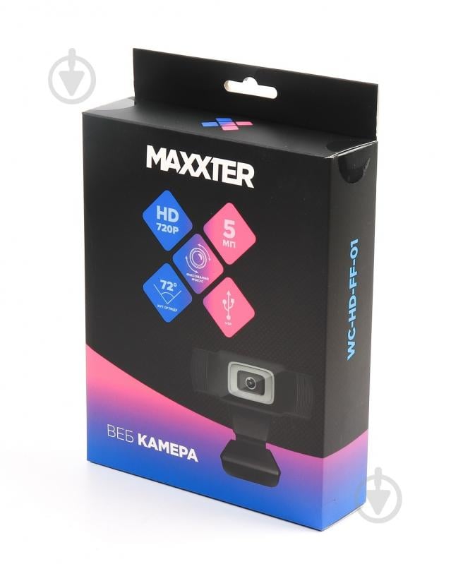 Веб-камера Maxxter WC-HD-FF-01 USB 2.0, HD 1280x720 - фото 4