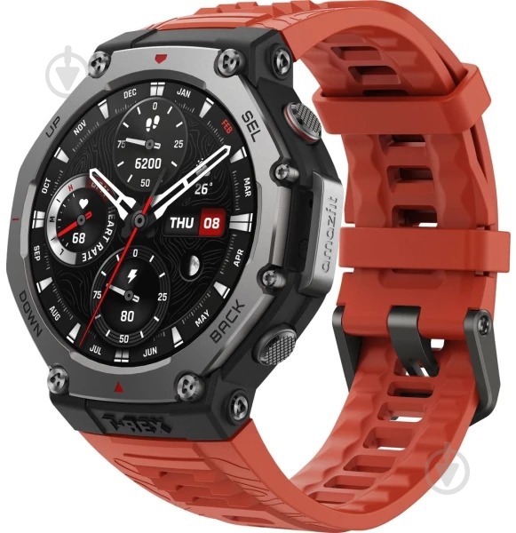 Смарт-часы Amazfit T-Rex 3 lava (1102804) - фото 3 Смарт-часы Amazfit T-Rex 3 lava (1102804) - фото 3