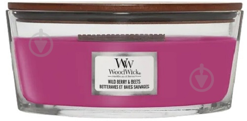 Свічка ароматична Woodwick Ellipse Wild Berry & Beets (Лісові Ягоди та Буряк) 453г - фото 1