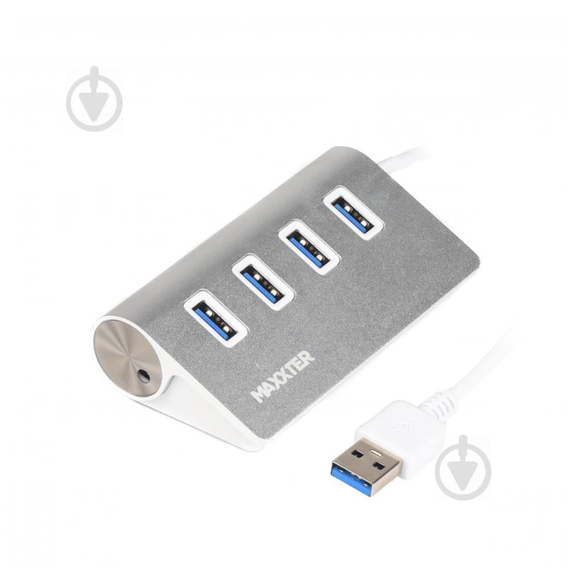 USB-хаб Maxxter HU3A-4P-01 USB 3.0 Type-A на 4 порти - фото 1