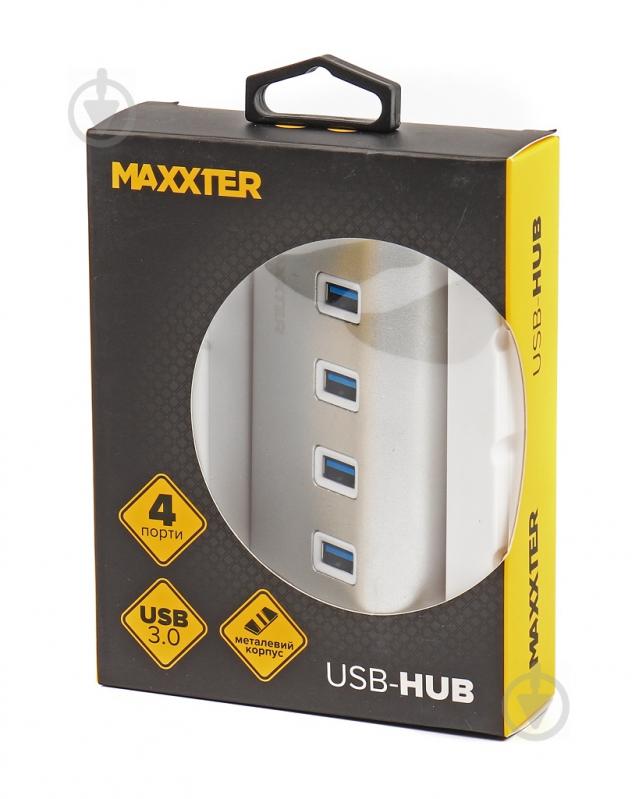 USB-хаб Maxxter HU3A-4P-01 USB 3.0 Type-A на 4 порти - фото 4