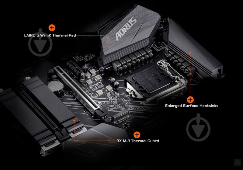 Материнская плата Gigabyte Z490 AORUS ELITE AC (Socket 1200, Intel Z490, ATX) - фото 8