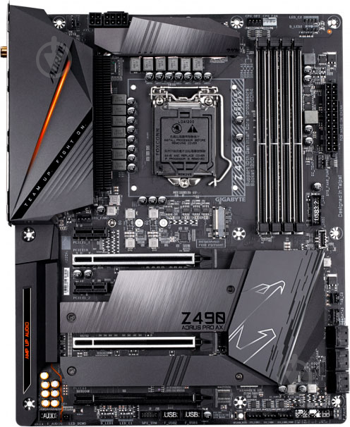 Материнская плата Gigabyte Z490 AORUS PRO AX (Socket 1200, Intel Z490, ATX) - фото 2