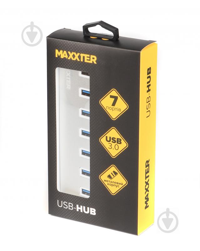 USB-хаб Maxxter HU3A-7P-01 USB 3.0 Type-A на 7 портов - фото 4