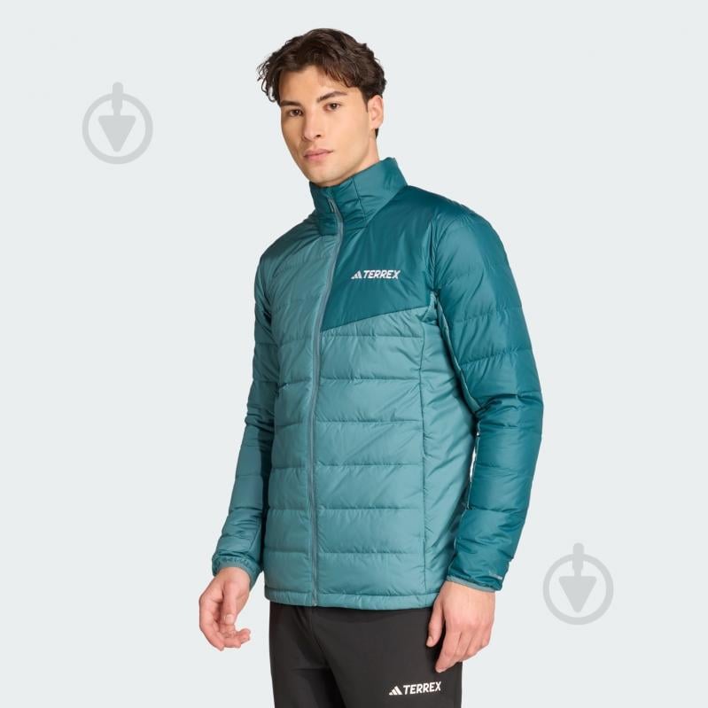Пуховик мужской зимний Adidas MT DOWN JACKET JZ9963 р.M зеленый - фото 1 Пуховик мужской зимний Adidas MT DOWN JACKET JZ9963 р.M зеленый - фото 1