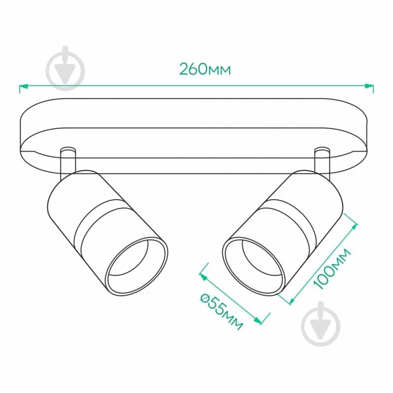 Светильник накладной поворотный ARDERO 2xGU10 черный/хром ML312-2 b - фото 3 Светильник накладной поворотный ARDERO 2xGU10 черный/хром ML312-2 b - фото 3