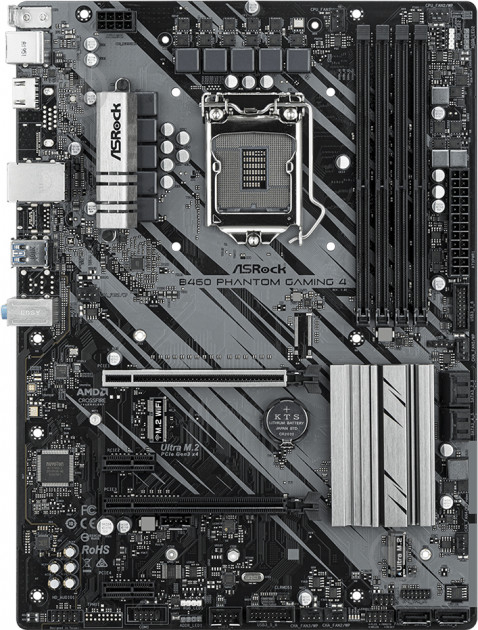 Материнская плата ASRock B460 Phantom Gaming 4 (Socket 1200, Intel B460, ATX) - фото 2