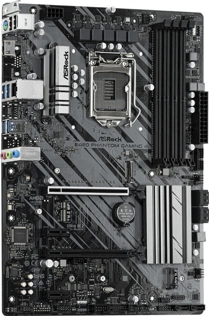 Материнская плата ASRock B460 Phantom Gaming 4 (Socket 1200, Intel B460, ATX) - фото 3