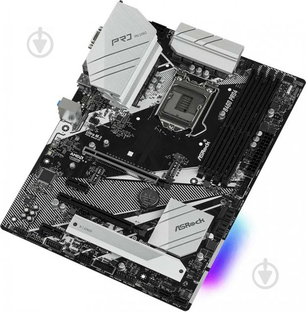 Материнська плата ASRock B460 Pro4 (Socket 1200, Intel B460, ATX) - фото 3