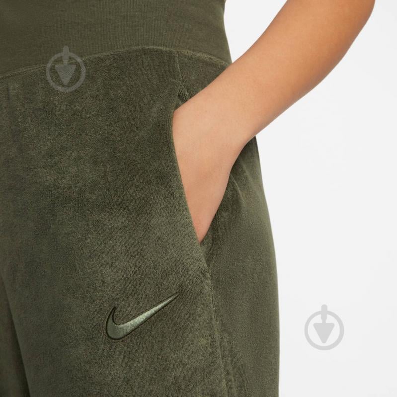 Брюки Nike W NSW TRRY HR WDE LEG PANT A2 DV7836-325 р. XS хаки - фото 3