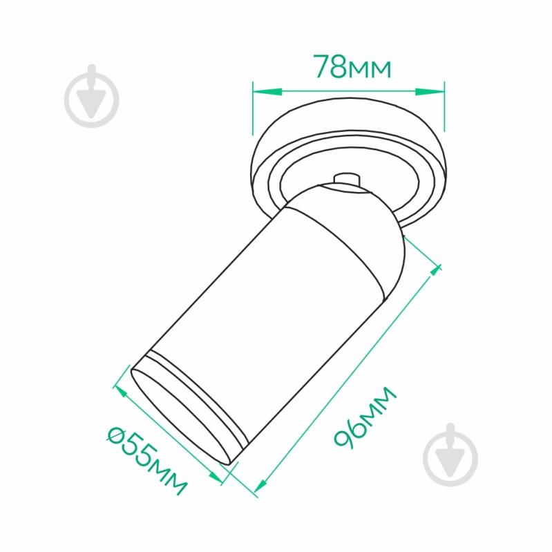 Светильник накладной поворотный ARDERO G5.3 черный ML316 b - фото 3 Светильник накладной поворотный ARDERO G5.3 черный ML316 b - фото 3