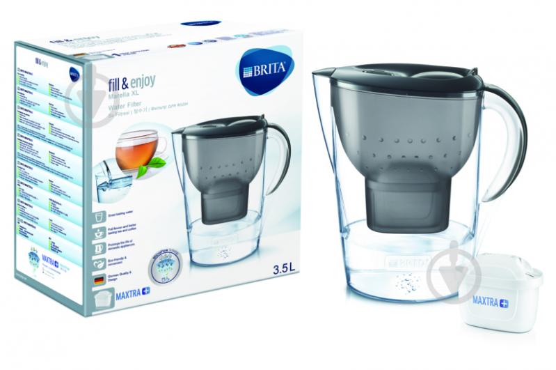 Фильтр-кувшин BRITA Marella XL Memo MX+ графит - фото 1