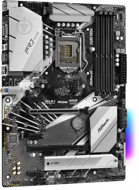 Материнська плата ASRock Z490 Pro4 (Socket 1200, Intel Z490, ATX) - фото 4