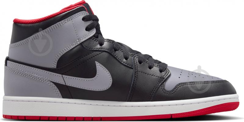 Кроссовки мужские демисезонные Jordan AIR JORDAN 1 ID DQ8426-006 р.45,5 черно-серые - фото 2