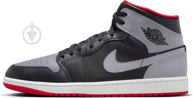 Кроссовки мужские демисезонные Jordan AIR JORDAN 1 ID DQ8426-006 р.45,5 черно-серые - фото 3