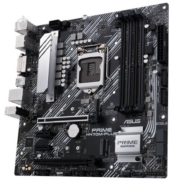 Материнська плата Asus PRIME H470M-PLUS (Socket 1200, Intel H470, mirco ATX) - фото 3