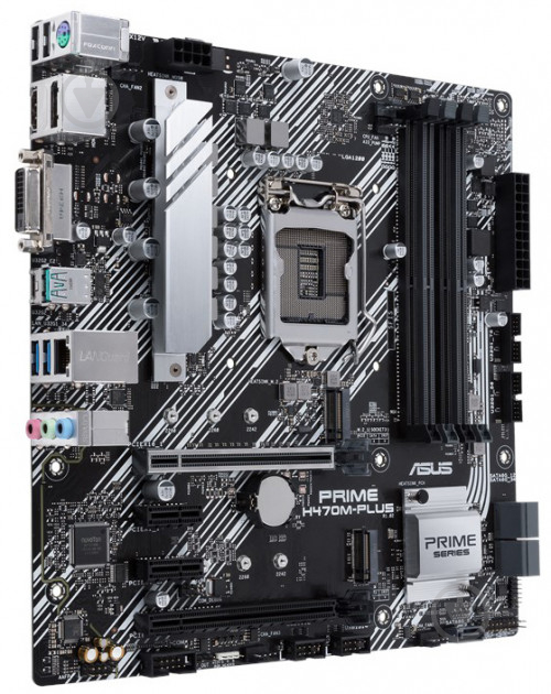 Материнська плата Asus PRIME H470M-PLUS (Socket 1200, Intel H470, mirco ATX) - фото 4