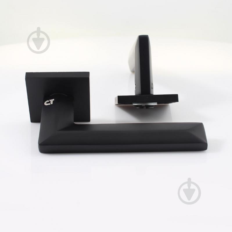 Ручка на розетці Comit Monolith Q матовий чорний - фото 2