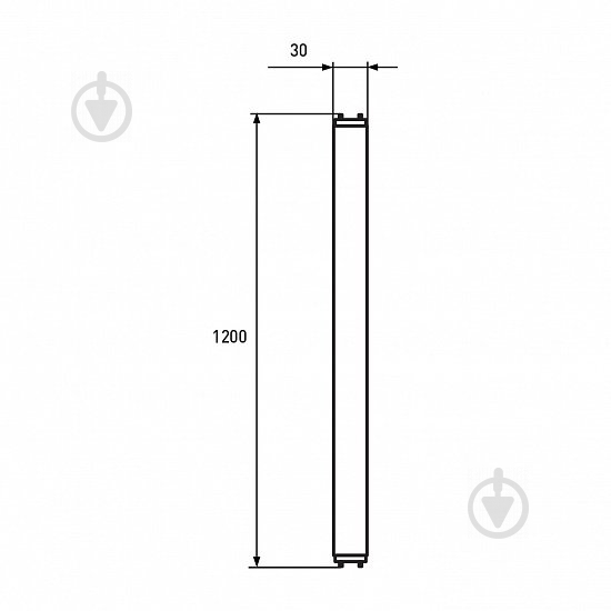 Лампа світлодіодна Eurolamp 18 Вт T8 матова G13 220 В 4100 К - фото 2