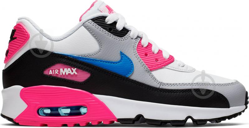 Кросівки для дівчаток Nike AIR MAX 90 LTR (GS) 833376-107 р.36,5 біло-рожеві - фото 1